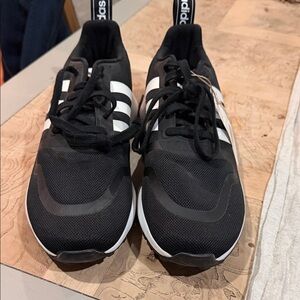 adidas Black and White Athletic Shoes